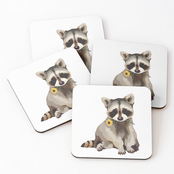 Item preview, Baby Raccoon Print designed and sold by yumasartstudio.
