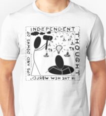 Ups and downs of independent thought Unisex T-Shirt