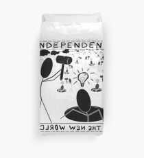 Ups and downs of independent thought Duvet Cover