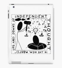 Ups and downs of independent thought iPad Case/Skin