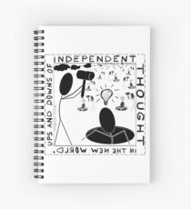 Ups and downs of independent thought Spiral Notebook