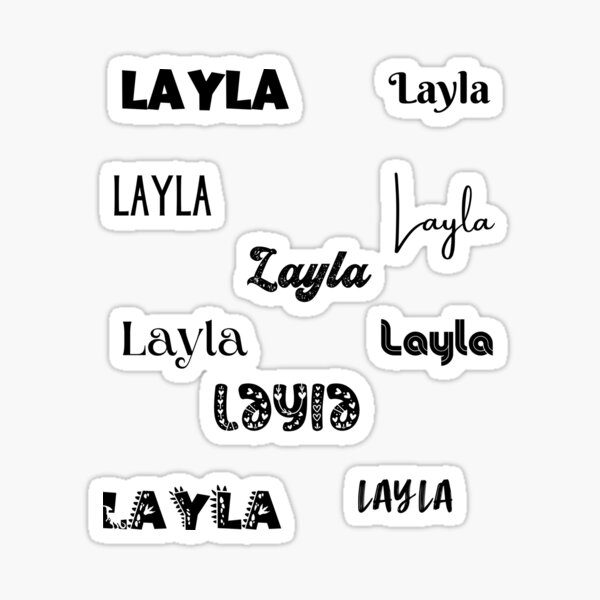 Layla Sticker For Sale By Magleen Redbubble