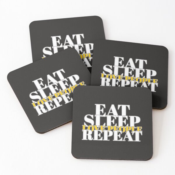 Item preview,  EAT SLEEP LOVE PEOPLE REPEAT  designed and sold by DoubleDSD.