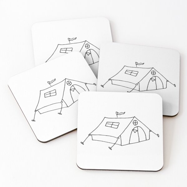Item preview, Hand drawn Camping Outdoor Tent designed and sold by Islanr.