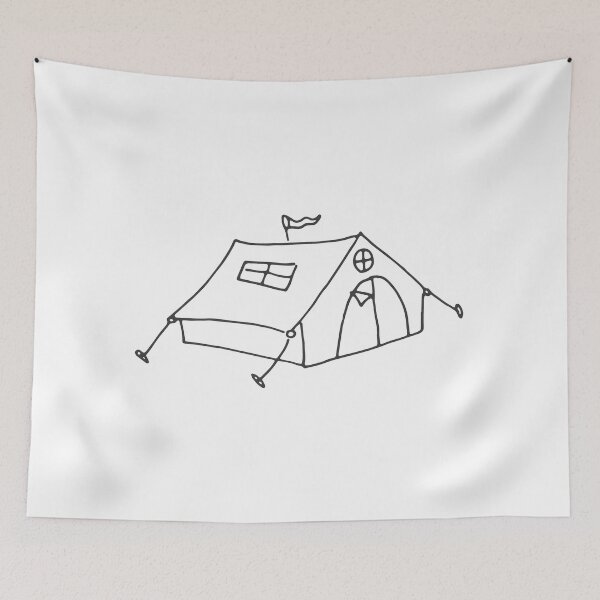 Item preview, Hand drawn Camping Outdoor Tent designed and sold by Islanr.