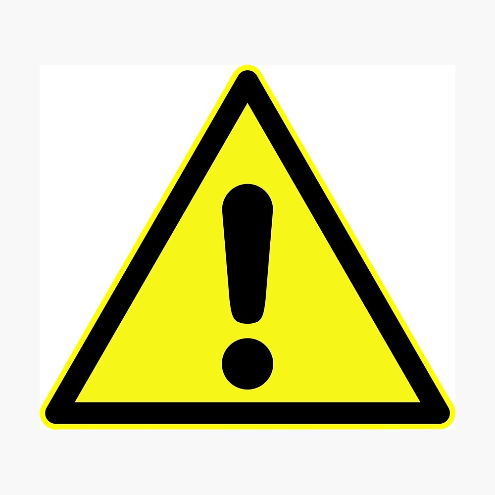 warning-sign-exclamation-mark-in-yellow-triangle-photographic-print