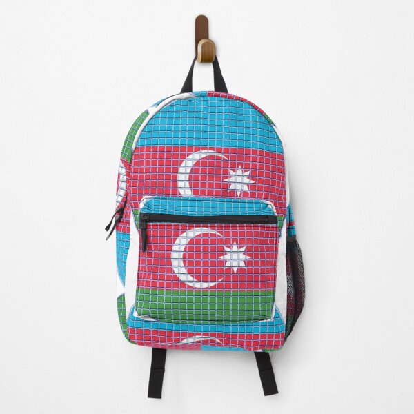 Item preview, Azerbaijan Flag Rounded - Squares Pixel designed and sold by MoonElite.