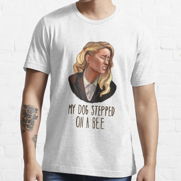 Amber Heard my dog stepped on a bee art shirt, hoodie, sweater, long sleeve  and tank top