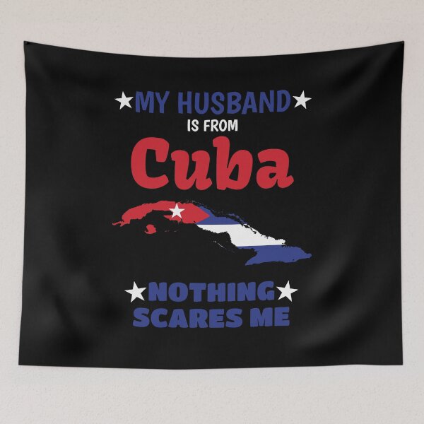 Aperçu de l'œuvre Mon mari vient de Cuba, rien ne me fait peur, mon mari est cubain créée et vendue par Jmgold87.