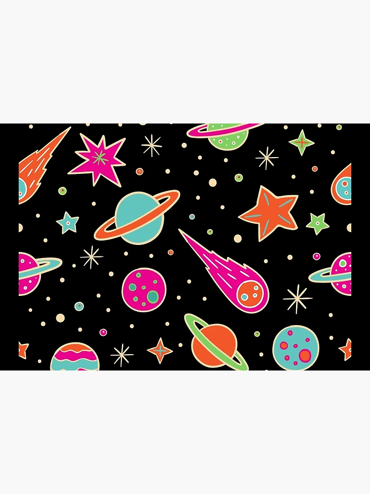 Thumbnail 6 of 6, Bath Mat, space pattern designed and sold by badretop.