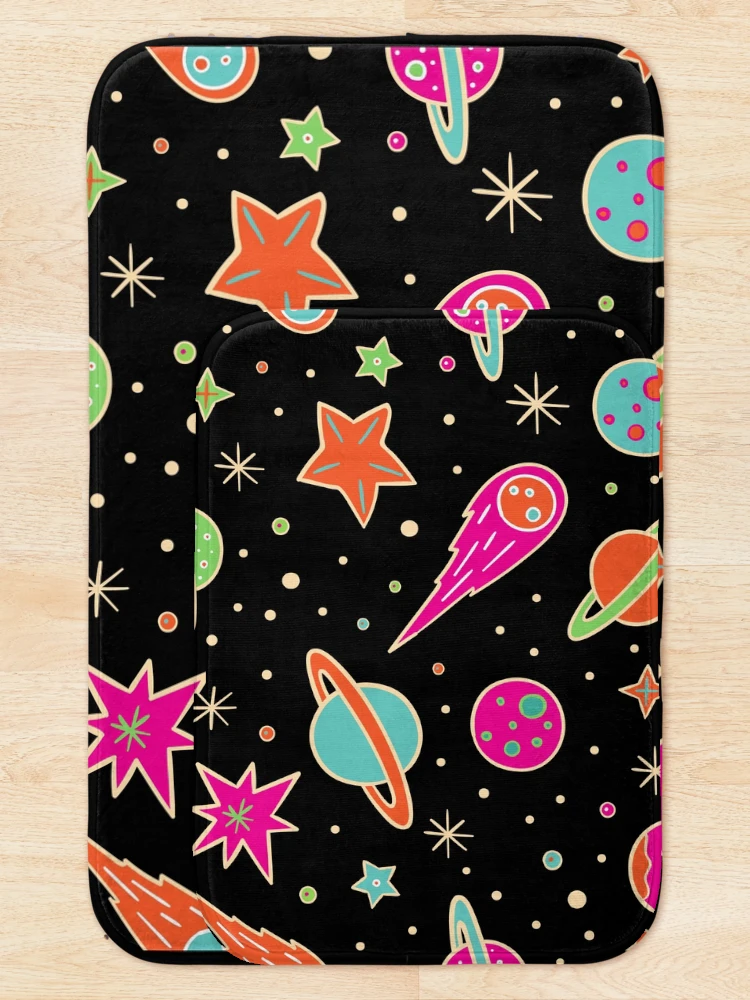 Thumbnail 5 of 6, Bath Mat, space pattern designed and sold by badretop.