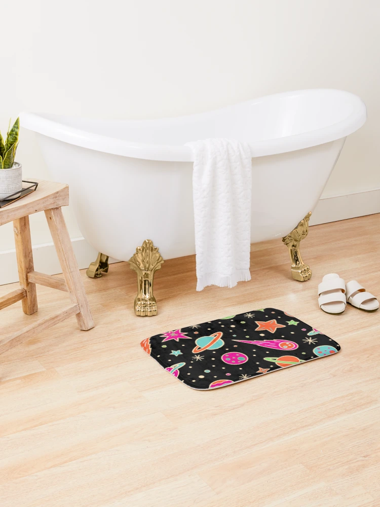 Thumbnail 2 of 6, Bath Mat, space pattern designed and sold by badretop.
