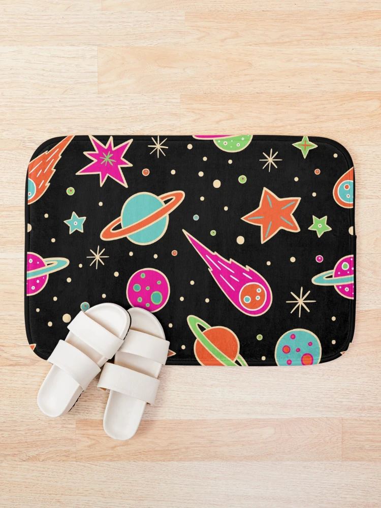 Thumbnail 1 of 6, Bath Mat, space pattern designed and sold by badretop.