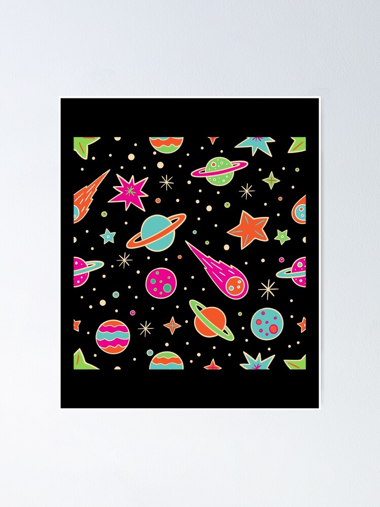 Thumbnail 1 of 3, Poster, space pattern designed and sold by badretop.