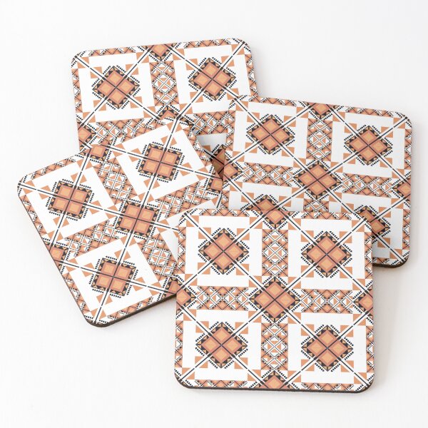 Item preview, Earth Tone Square Infinity in Fabric Seamless Pattern designed and sold by MyMemoriesArts.