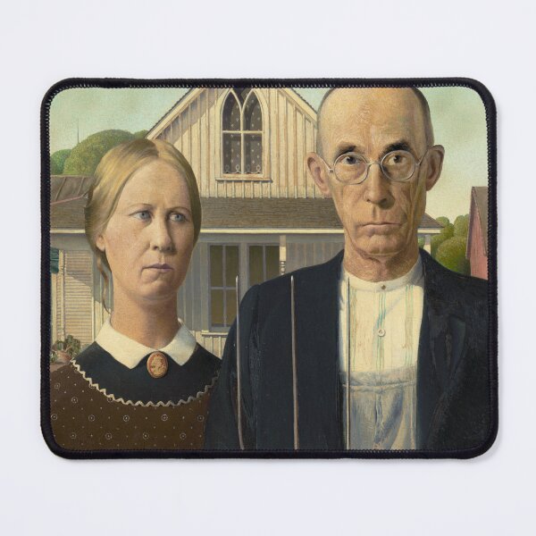 Item preview, American Gothic | Grant Wood | 1930 Americana Art designed and sold by CJET.