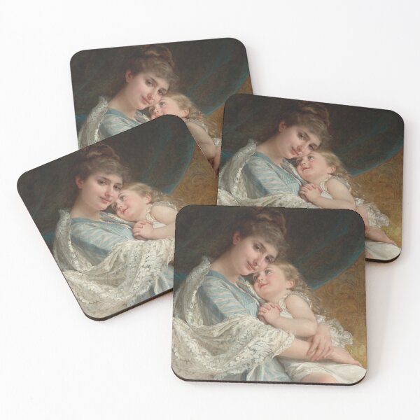 Item preview, A Tender Embrace | Emile Munier | 1887 Nursery Art  designed and sold by CJET.