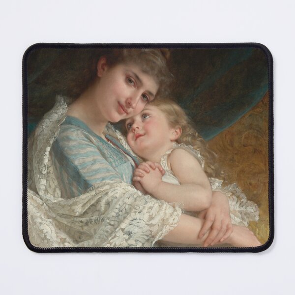 Item preview, A Tender Embrace | Emile Munier | 1887 Nursery Art  designed and sold by CJET.