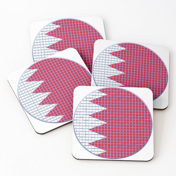 Item preview, Bahrain Flag Rounded - Squares Pixel  designed and sold by MoonElite.