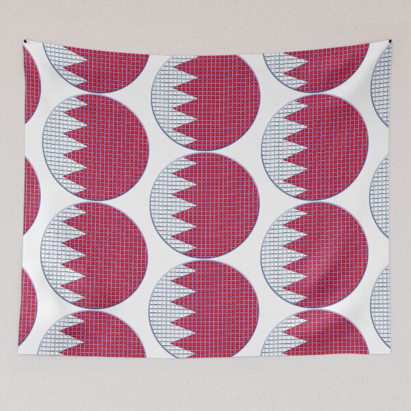 Item preview, Bahrain Flag Rounded - Squares Pixel  designed and sold by MoonElite.