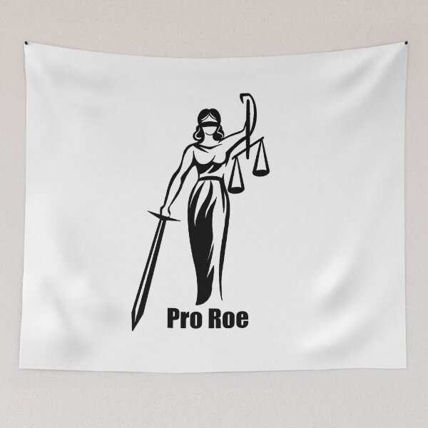 Item preview, Lady Justice Pro Roe designed and sold by BookwormSticker.