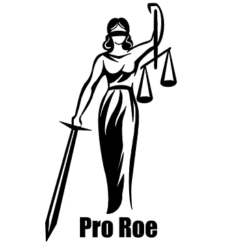 Artwork thumbnail, Lady Justice Pro Roe by BookwormSticker