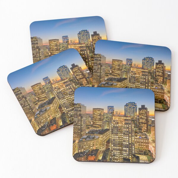 Item preview, Boston, Massachusetts, Golden Cityscape designed and sold by newburyboutique.