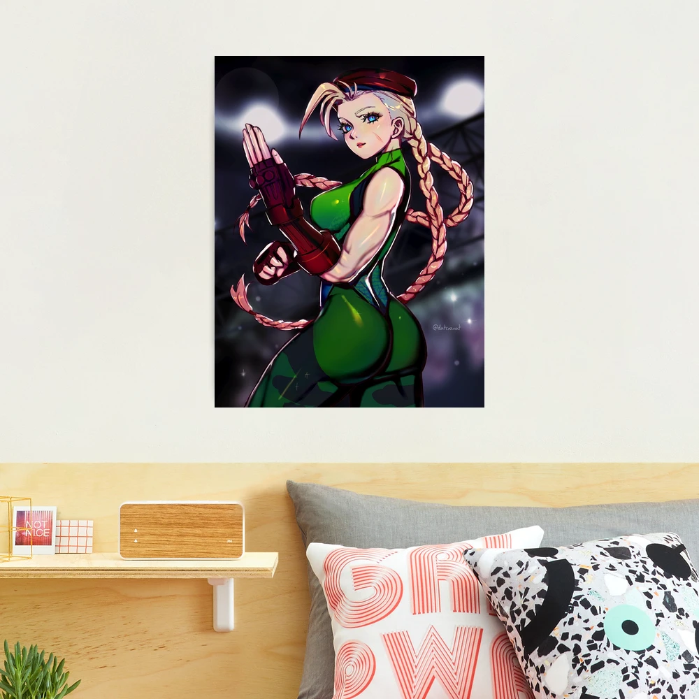 Cammy Street Fighter 2 Canvas Wrap Wall Art Game Room 