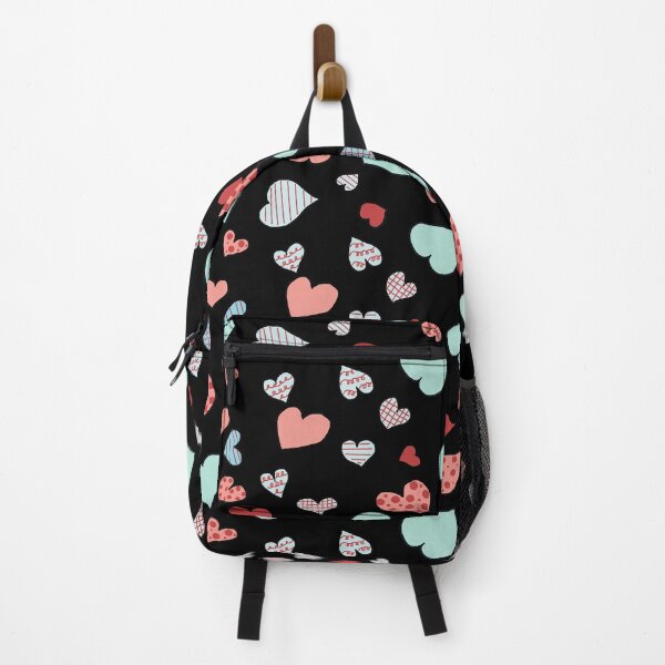 Item preview, Hearts Abound-Black designed and sold by RepeatCandy.