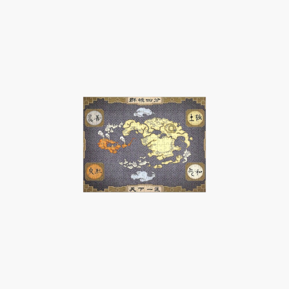 Avatar The Last Airbender Map Jigsaw Puzzle