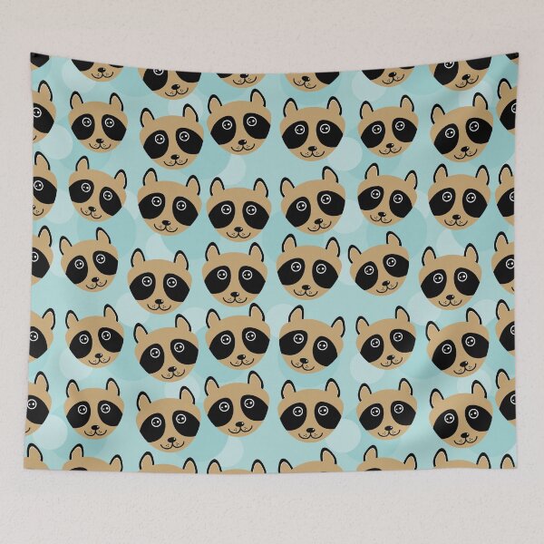 Item preview, Cute Raccoon Faces designed and sold by silviaol.