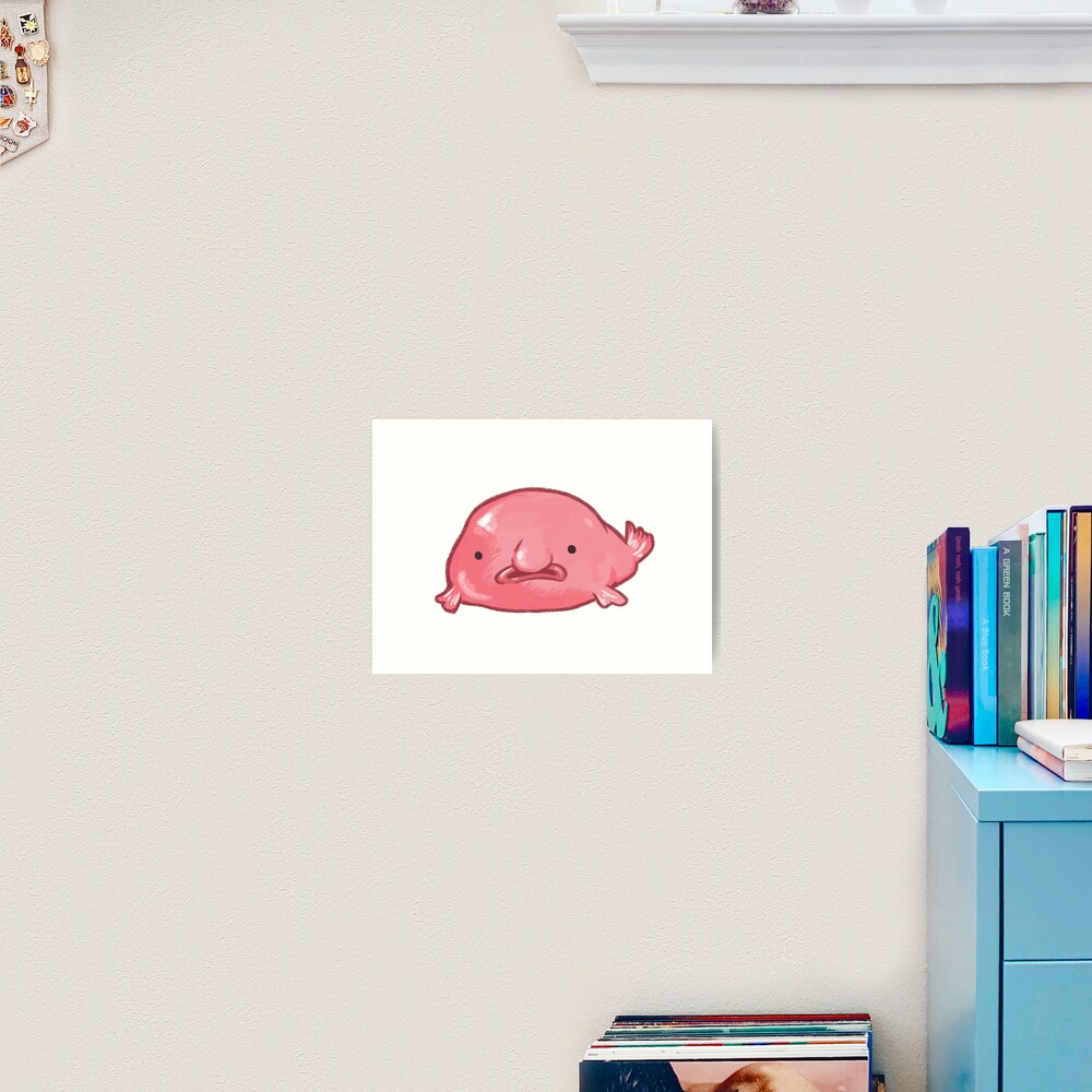 This is my happy face - blob fish Art Board Print for Sale by  BumbleBearArtUK