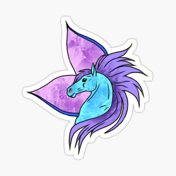 Cute Colorful Fantasy Equines Sticker Set Kelpie, Nightmare, Unicorn,  Kirin, Longma, Pegasus, Hippocamp, Hippogryph Selipnir 