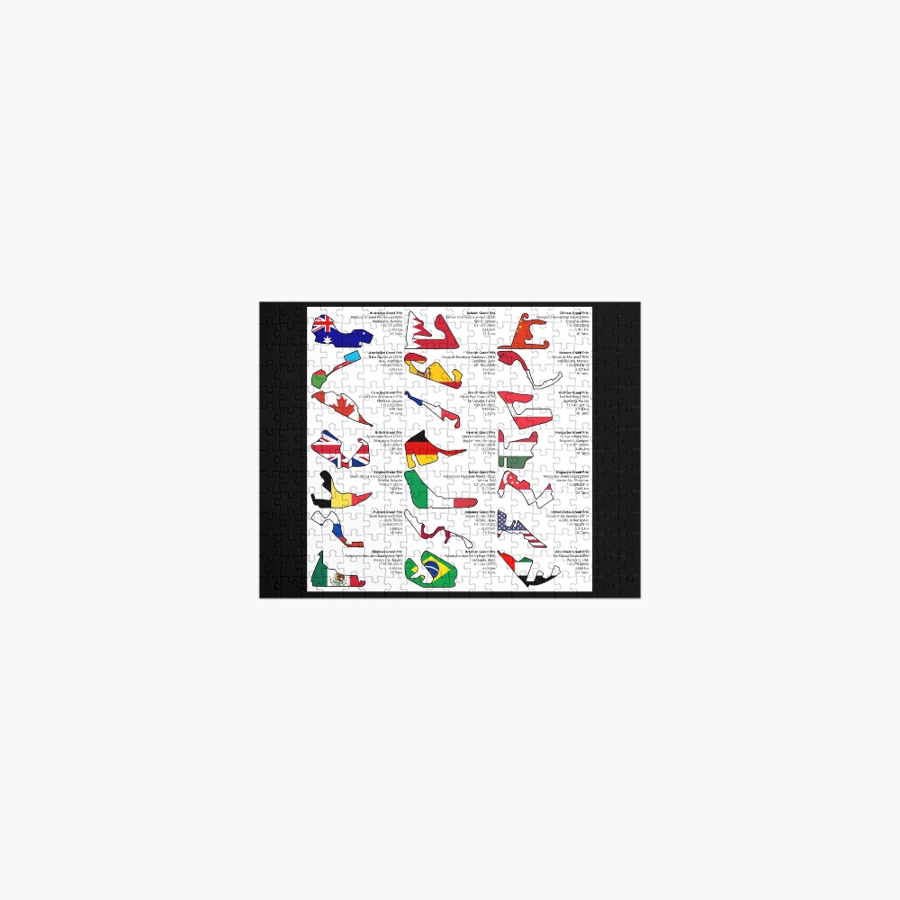 Formula 1 Circuits Grand Prix 2018 Jigsaw Puzzle