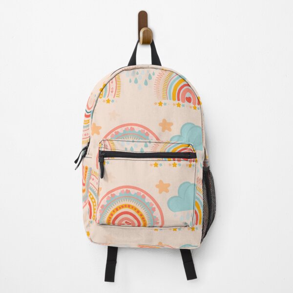 Item preview, Pink cute boho rainbow pattern designed and sold by SANA MAMOUN ALAJJAN .