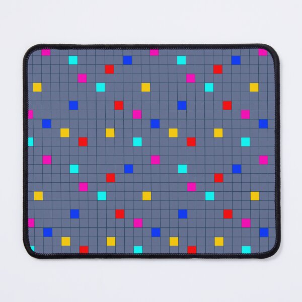 Item preview, Retro Blue and Rainbow Checker Pattern, Small Size Repeating designed and sold by Nicolette Olivier.