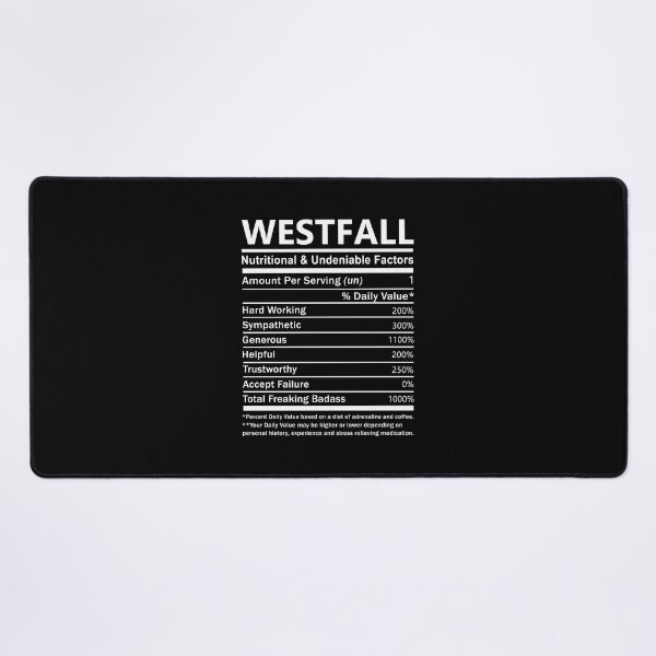 Item preview, Westfall Name T Shirt - Westfall Nutritional And Undeniable Factors Gift Item Tee designed and sold by lanawalton.