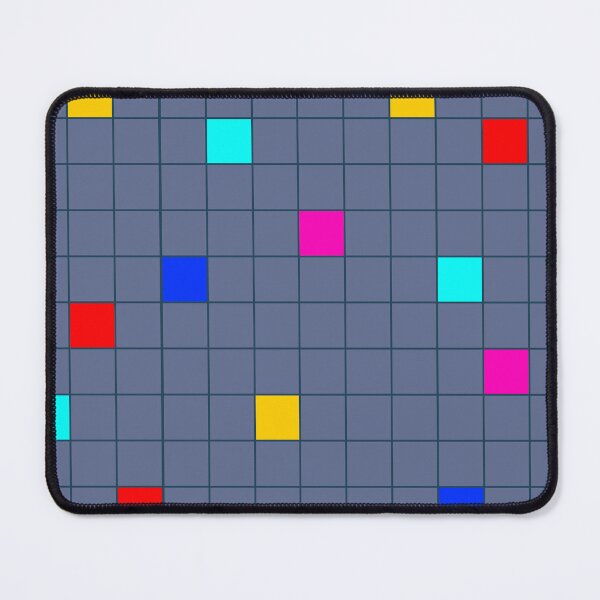 Item preview, Retro Blue and Rainbow Checker Pattern, Large Size Repeating designed and sold by Nicolette Olivier.