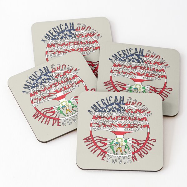 Item preview, American Grown with Peruvian Roots Heritage Quote Tree designed and sold by CRHPOD20.