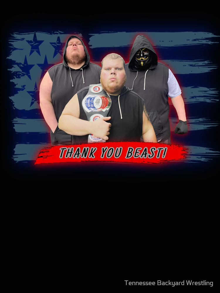 Thumbnail 4 of 4, Relaxed T-Shirt, Thank You Beast  designed and sold by Tennessee Backyard Wrestling.