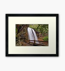 A Walk on the Wild Side - Dry Falls North Carolina USA Framed Print