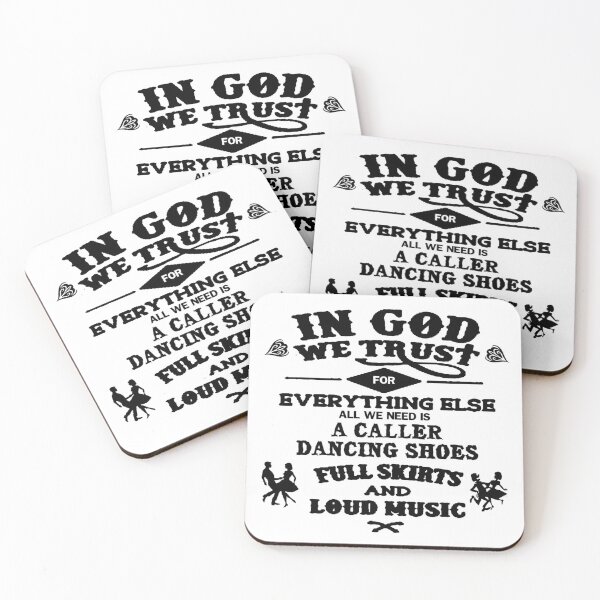 Item preview, In God We Trust BLK designed and sold by Square Dancing Gifts & Merchandise.
