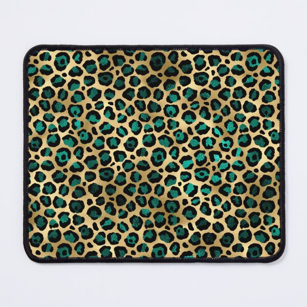Item preview, GOLD AND TEAL LEOPARD designed and sold by DonaRoma.