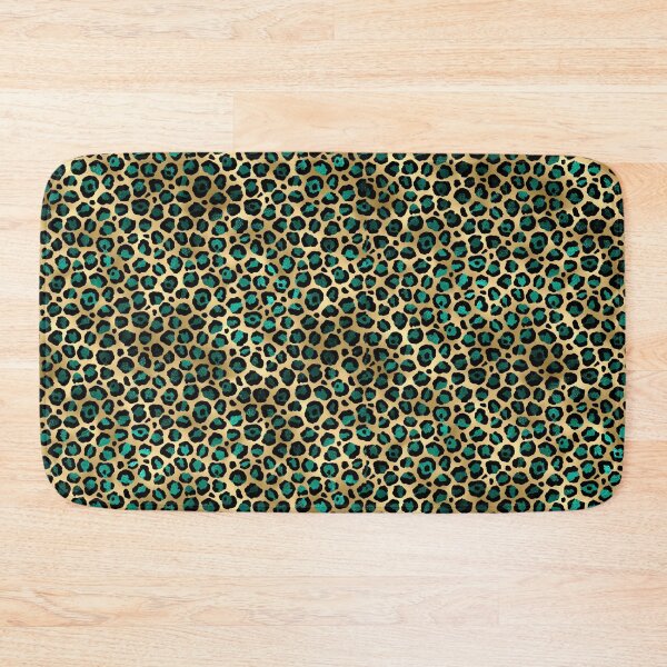 Item preview, GOLD AND TEAL LEOPARD designed and sold by DonaRoma.