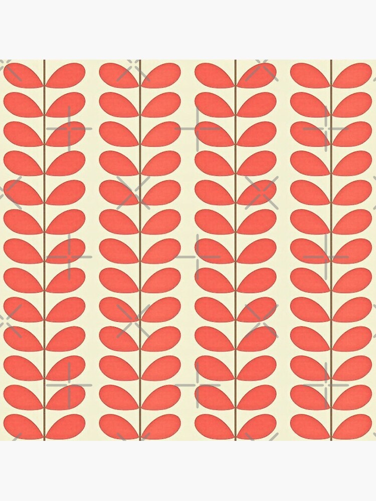"orla kiely multi stem, red color stem, orla kiely design" Photographic Print by Kielydesignss
