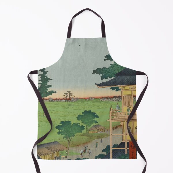 Item preview, Japanese Ancient Temple Vintage Ukiyo-e Woodblock Print designed and sold by VintageArchive.