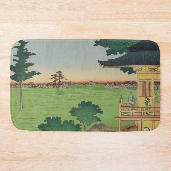 Item preview, Japanese Ancient Temple Vintage Ukiyo-e Woodblock Print designed and sold by VintageArchive.