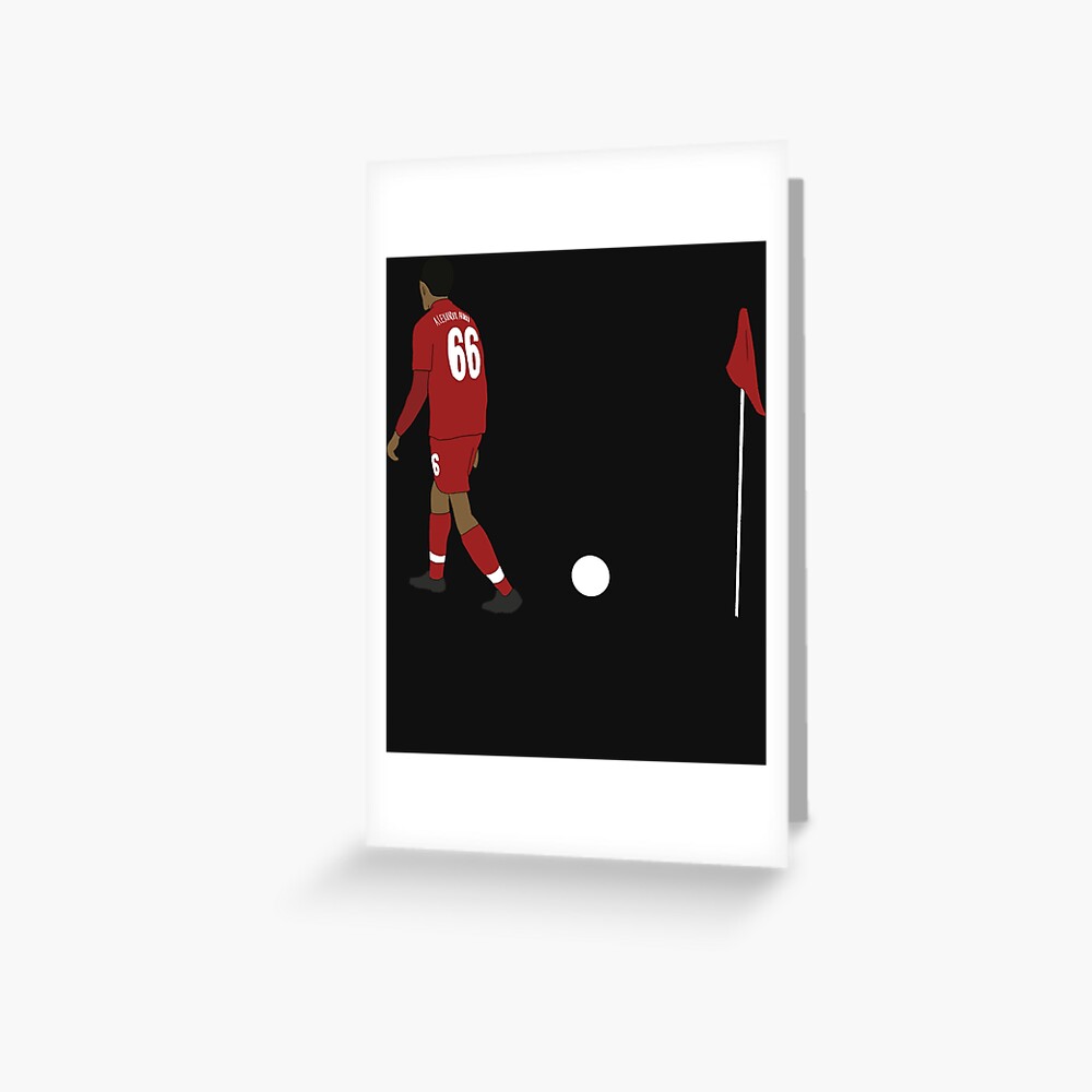 Liverpool trent alexander arnold corner taken quickly Greeting Card