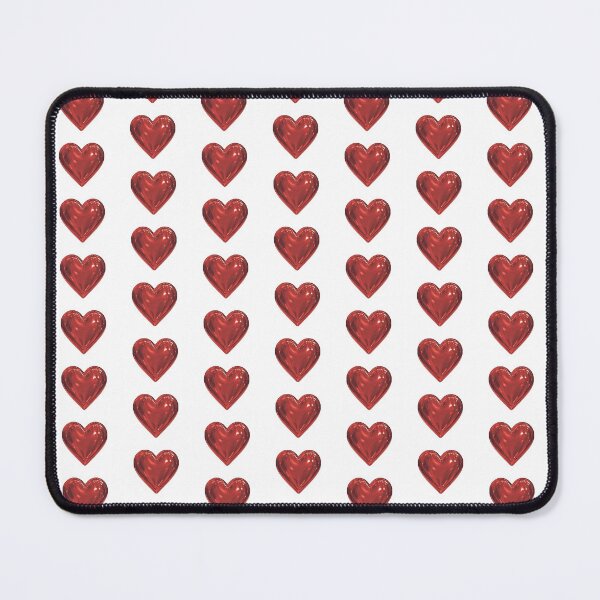 Item preview, Shiny Red Candy Polka Dot Hearts, Repeating Pattern designed and sold by Nicolette Olivier.