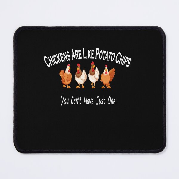Item preview, Chickens Are Like Potato Chips You Can't Have Just One Shirt, Poulet, Restaurant, CHICKEN CROUSTY, Funny Shirt, Valentine Shirt gift, Valentine Day Cut File, gift for Mom, dad gift, gift for birthday  designed and sold by GAIDREDA.